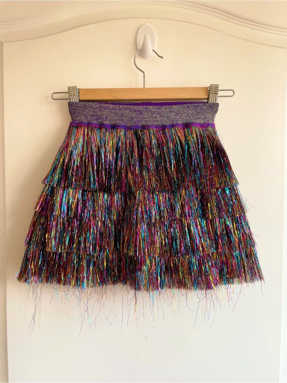 Lola + The Boys Rainbow Tinsel Skirt Size 6